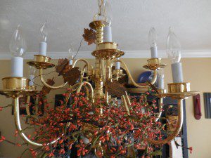 Fall Decorating For Your Dining Room Chandelier:Timeless Treasure Trove